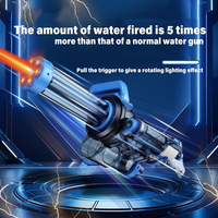 Nouveau pistolet à eau électrique motorisé longue portée, tir automatique, éclairage interactif, jouet électronique extérieur en plastique ABS