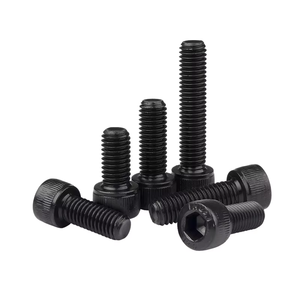Head Hexagonal <b>Socket</b> Bolts Grade 12.9 Oxidized Black <b>Socket</b> Head Cap Bolts with High-Strength Plated Nuts - Product Image 5