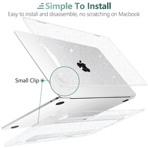 Venta al por mayor Blingbling caja de plástico para <span class=keywords><strong>MacBook</strong></span> M1 M2 M3 Chip Air <span class=keywords><strong>Pro13</strong></span> 14 15 16 pulgadas modelo A2992 A2918 A2941 A2442 A2779 A2780 - Product Image 4