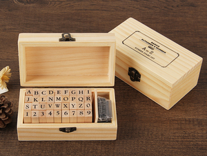 Juego de 36 Sellos de Madera con Letras del Alfabeto, Mini Sellos de Letras y Números para Manualidades, Tarjetas y Álbumes de Fotos - Product Image 6