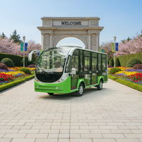 Transport écologique Mini bus à 20 passagers Respectueux de l'environnement Nouvelle énergie Nouveau bus Design de couleur Bus électrique de luxe