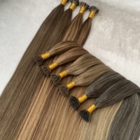 Vente en gros, extensions de cheveux humains à pointe I/U/K/Y précollée, cheveux à cuticule alignée avec kératine et pointe