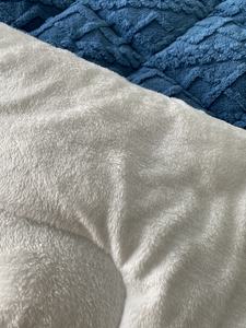 لحاف شيربا منقوش بنمط الجاكار، بطانية سرير سميكة ودافئة من الفلانيل والصوف المخملي، مناسبة للشتاء ومفروشات الفنادق بتصميم مرقع - Product Image 2