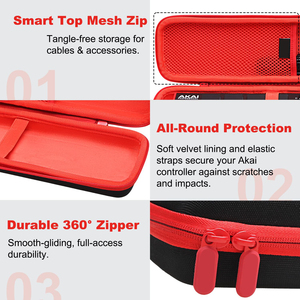 Bolsa de almacenamiento duro portátil para <span class=keywords><strong>AKAI</strong></span> LPD8 USB <span class=keywords><strong>MIDI</strong></span> <span class=keywords><strong>Controller</strong></span> Estuche de transporte - Product Image 3