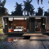 Zent Pod de vie modulaire rentable fabriqué en usine, parfait pour Airbnb et l'hébergement, cabine apple de 40 pieds pour hôtel et salon