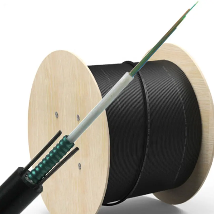 GYXTW 12 8 6 4 2 cores Duct 1000m 2000m 3000m Wooden Drum outdoor armour fiber optic cable
