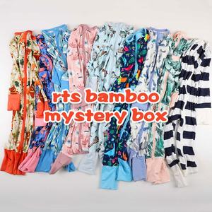 Vêtements pour nouveau-nés, pyjamas en bambou pour bébé, imprimé de personnages, combinaison de sommeil pour enfants, <span class=keywords><strong>pyjama</strong></span> zippé pour tout-petits, vêtements pour bébé, combinaison en bambou - Product Image 1