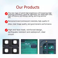 Panneau LED P4 320X160mm Affichage vidéo publicitaire Panneaux de module d'écran LED Panneaux d'écran LED publicitaires personnalisés pour l'extérieur