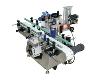 Machine d'étiquetage automatique de bouteilles à positionnement par chaîne de plaques pour l'industrie agroalimentaire, cartons, étiquettes en papier, écran tactile