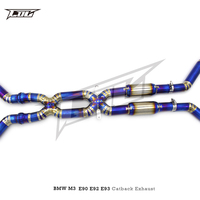 COC Valve Catback Échappement pour BMW M3 E90 E92 E93 4.0L 2008-2013 Escape Titanium Système D'échappement Mid Tube Double X Tube
