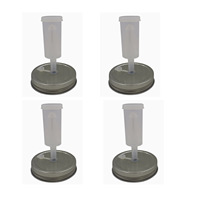 Couvercle de fermentation en plastique pour bocal Mason avec valve de ventilation unidirectionnelle, 86 mm, pour bocaux à cornichons à large ouverture