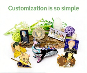 Percolour – Épingles en métal émaillé personnalisées, fabrication usine 12 ans d'expérience, thèmes Anime, <span class=keywords><strong>Manga</strong></span>, Carte, Lion, dessin animé, OEM, pour chapeaux et clubs - Product Image 1
