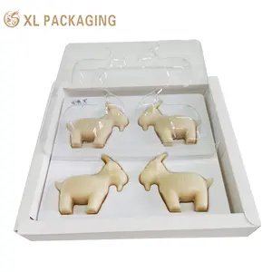 Kunden spezifische transparente PVC-Abdeckung Seifen kiste Schaf form Seifen verpackungs box mit Logo