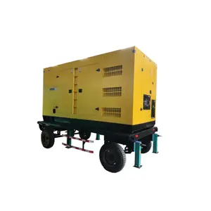 Generador insonorizado con remolque, 100 кВт, 120 кВт, 150 кВт, conjunto de generador diesel trifasico, precio de fabrica