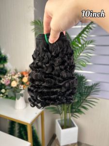Cheveux bouclés vierges vietnamiens et birmans, ondulés, en lots, pour tissage, cuticules alignées, non traités, de fournisseurs de cheveux humains vierges vietnamiens - Product Image 5