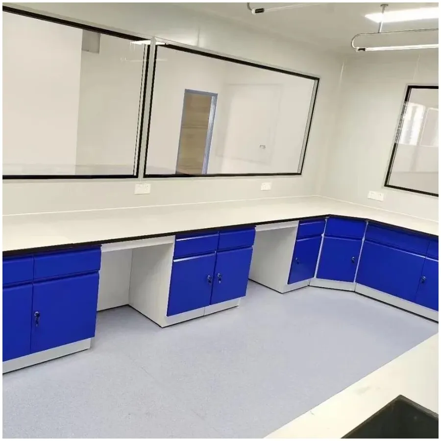 One-step Design Laboratory Working Table for Microbiology Lab Bench Anti-microbial&Easy to Clean