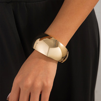 Bracelets manchette larges et lisses, irréguliers et audacieux pour femmes, style punk urbain, accessoires de mode, bijouterie, cadeau