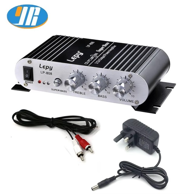 12V Mini HiFi Audio Power Amplifier, Universal Sound Amplifier for Motorcycle, iPod and Coin Pusher Machines