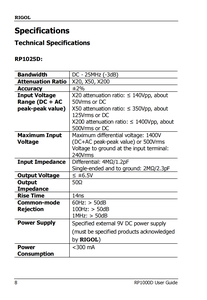 Sondas Diferenciales de Alto Voltaje <span class=keywords><strong>RIGOL</strong></span> RP1025D - Product Image 5