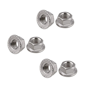 Écrou à bride hexagonale en acier inoxydable UNF UNS nickelé finition naturelle, écrou auto-serrant cranté pour l'automobile, l'industrie et les secteurs de la santé - Product Image 6