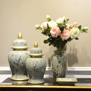 Nuovo design di interni colore smaltato rotondo in ceramica prodotti per la casa vaso decorativo <span class=keywords><strong>con</strong></span> <span class=keywords><strong>fiori</strong></span> - Product Image 6