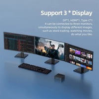 Mini PC Personalizado con CPU N95, 1*DDR4-3200Mhz, M.2 PCIe 3.0 2280 SSD, Disco Duro de 2.5 Pulgadas, RJ45*2, 2*USB 3.0, Wi-Fi 5, Wi-Fi 6 y Bluetooth