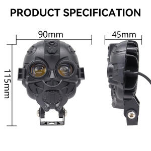 ไฟสปอร์ตไลท์หน้ารถมอเตอร์ไซค์ LED ดีไซน์ใหม่ 30W 3000LM กันน้ำ ไฟเสริมสำหรับมอเตอร์ไซค์และ SUV ทุกประเภท - Product Image 3