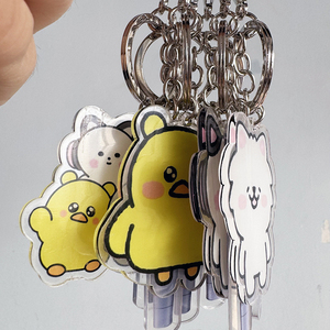 Spot for 'Fim's Club' Flash UV Printing PVC Acrylic Key Chain Pendant <b>Anime</b> Star Image Peripheral Aid Lamp Decoration - Product Image 2