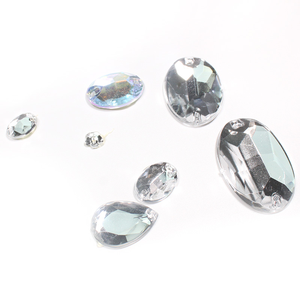 Hotfix eco-friendly di alta qualità scintillante cristallo strass pietre piatte 12 sfaccettature per abbigliamento abiti da sposa scarpe unghie - Product Image 1