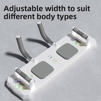 Planche de pompes intelligente avec bandes de résistance - Système de ciblage musculaire pliable 14-en-1 - Équipement de gym à domicile en ABS écologique