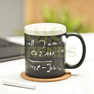 <span class=keywords><strong>Taza</strong></span> de tiza de cerámica de <span class=keywords><strong>pizarra</strong></span> negra Sparta <span class=keywords><strong>con</strong></span> borde de color promocional personalizado de 11 onzas <span class=keywords><strong>con</strong></span> tablero de tiza para escribir y borrar - Product Image 5