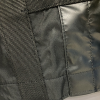 Nouvelle arrivée 18oz 24x27 bâche noire coupe-vent personnalisée bois de construction bâche ripstop avec anneaux en D en acier inoxydable