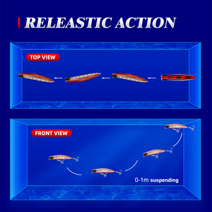 HONOREAL Leurre flottant personnalisé OEM Popper Esche Baits 9cm Thon Da Pesca Yemleri Droga 90mm - Product Image 4
