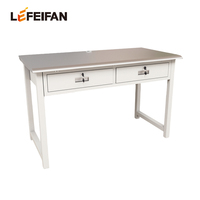 Bureau anti-âge avec rangement zoné et surface de bureau lisse résistante aux rayures