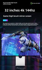 Kuycon จอภาพ P32K กว้างมาก4K 144Hz ทำงานได้แม่นยำตอบสนองตรงเวลาหน้าจอแสดงผลพีซีสำหรับการแข่งขันเกม esport - Product Image 5