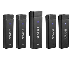 BOYA BY-W4 4 canaux sans fil Lavalier revers Microphone pour iPhone caméra microphone enregistrement vidéo Podcast <span class=keywords><strong>YouTube</strong></span> - Product Image 1