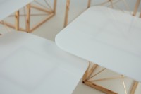Zhuoyun haute qualité or métal gâteau support forme carrée fruits Dessert affichage pour les événements et les mariages