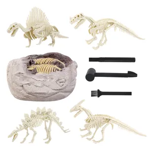 Kit de excavación de dinosaurios para niños, modelo de esqueleto, fósil