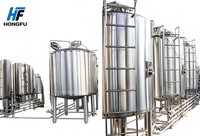 Ligne de production complète de yaourt au lait en acier inoxydable 304, norme CE, cuve de fermentation avec nettoyage CIP