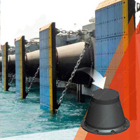 Système de protection de quai maritime testé BV CCS pour ports et terminaux, pare-battage en caoutchouc conique