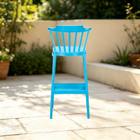 Chaise de bar empilable en plastique Miura, moderne, économique, unique, d'occasion, pour usage commercial, écologique et durable, en gros