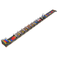 Château coquin bon marché multicolore de sécurité terrain de jeu intérieur préscolaire château plein d'entrain commercial terrain de jeu intérieur avec toboggan