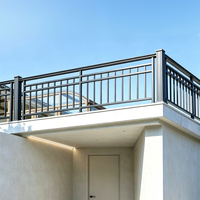 Clôture en tube carré en aluminium soudé pour murs de cour, garde-corps de maison auto-construite, main courante d'escalier