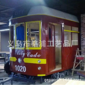 Modèle de train électrique rétro en métal personnalisé de 9 m pour la décoration extérieure des centres commerciaux, véhicule d'exposition avec une capacité de 5 à 10 passagers - Product Image 5