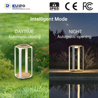 Ideas de Regalos de Navidad: Lámpara de Mesa Moderna Negra y Faroles Solares de Jardín para Exteriores, Disponibles en Stock para Envío Inmediato