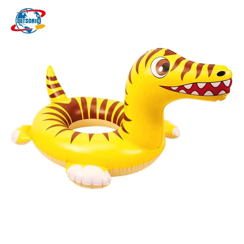 דינוזאור Raptor מגניב מתנפח טבעת שחייה טבעות בריכת צעצועים לילדים לשחות צינור