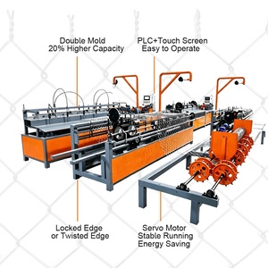 Machine automatique robuste pour clôture à mailles losangées en fil de fer galvanisé avec roulement, mailles de 50 mm et 75 mm, haute productivité Cyclone - Product Image 2
