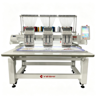 Machine à broder 1 tête efficace pour la production en lot en petite usine, haute performance pour lacets et fibres de coton