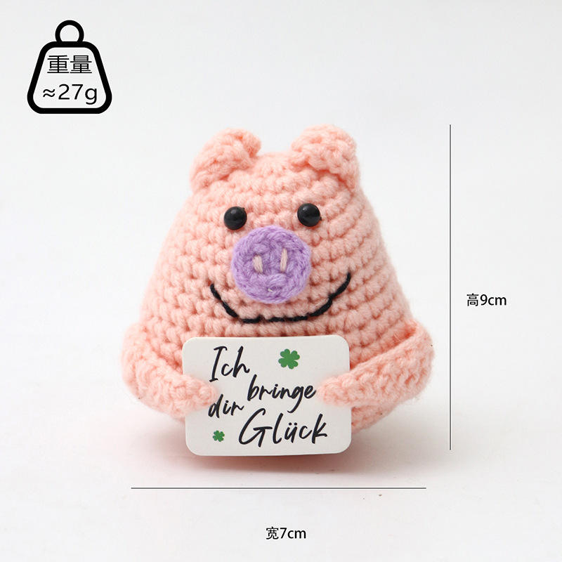 Carte i cochon au nez violet