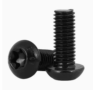 Pernos de Cabeza Abombada LeGood M5x10 - Acero al Carbono Clase 10.9 y 12.9 con Torx T25 - Rosca de Seguridad con Parche de Nylon Azul - Óxido Negro - Product Image 1